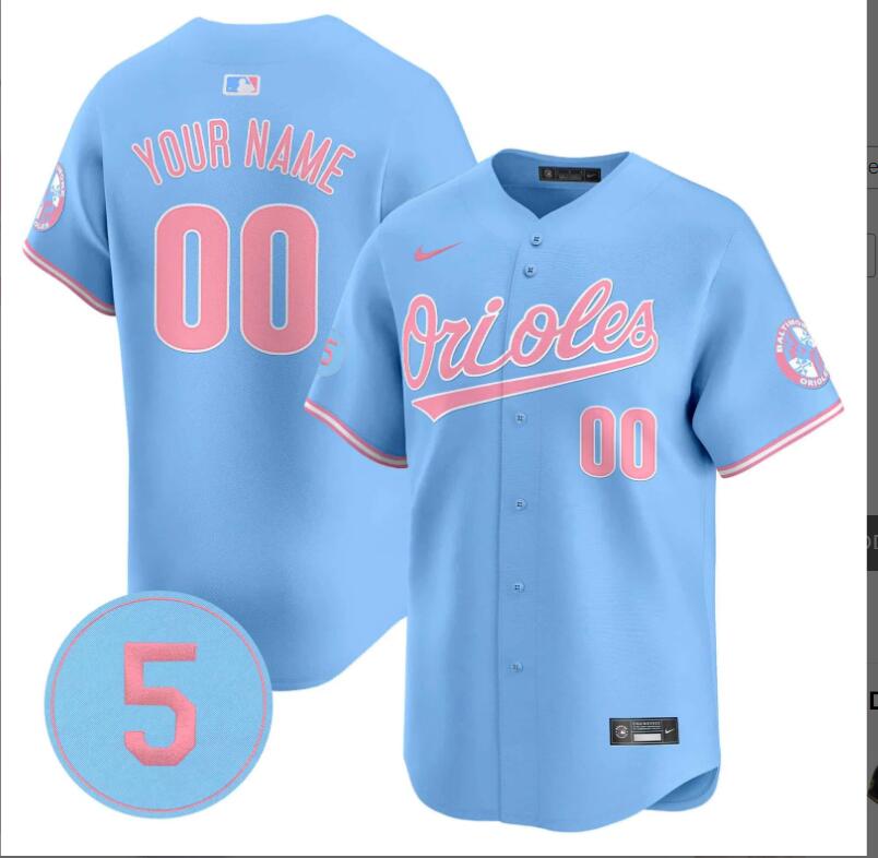Men Baltimore Orioles Custom blue 2024 Nike MLB jersey